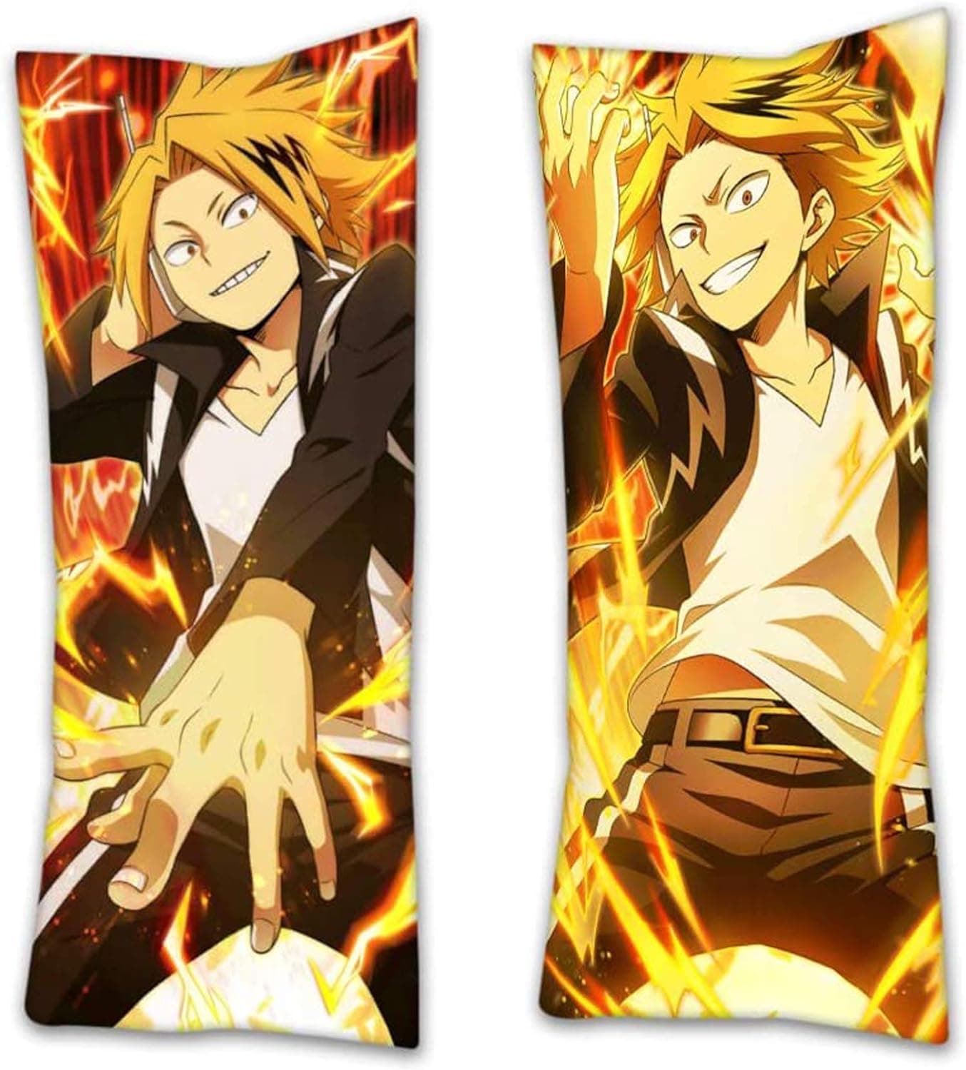 TENEW Japanese Anime Hugging Body Pillow Cover Case (39.37 x 15.75 inch) (All Might) for Boku no Hero Academia 40 cm x 105 cm (Kaminari Denki)
