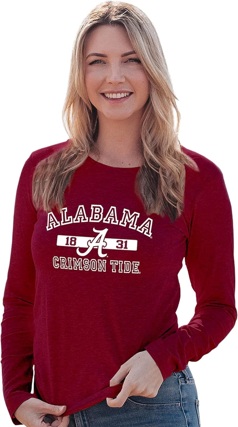 Blue 84 Women's NCAA Officially Licensed Long Sleeve T-Shirt Athletic Team Color