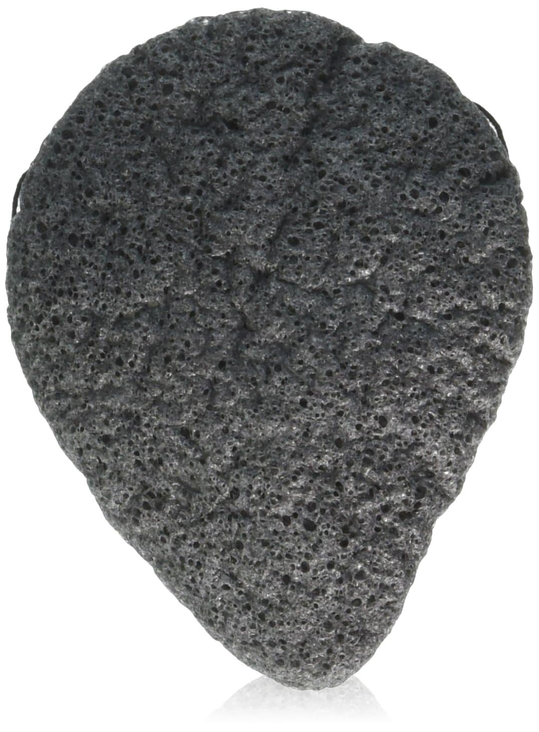 Premium Konjac Sponge for Facial Cleansing - 100% Natural and Gentle Exfoliation (Bamboo Charcoal Infused)