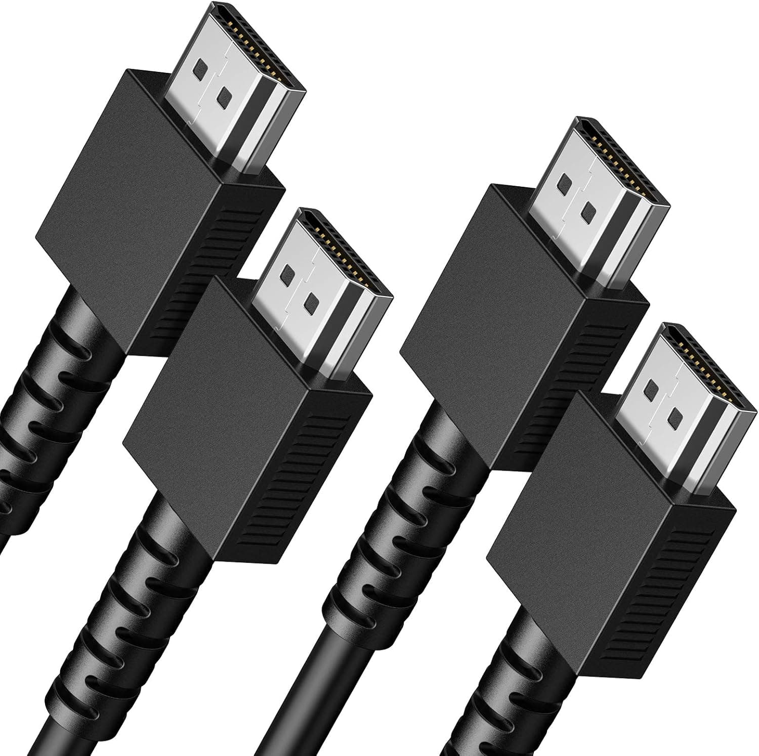 2 Pack High-Speed HDMI Cables-6ft-Black,Highwings HDMI Cord Compatible HDR,Video UHD 2160p,HD 1080p, Ethernet, 3D,Projector Game Monitor ect