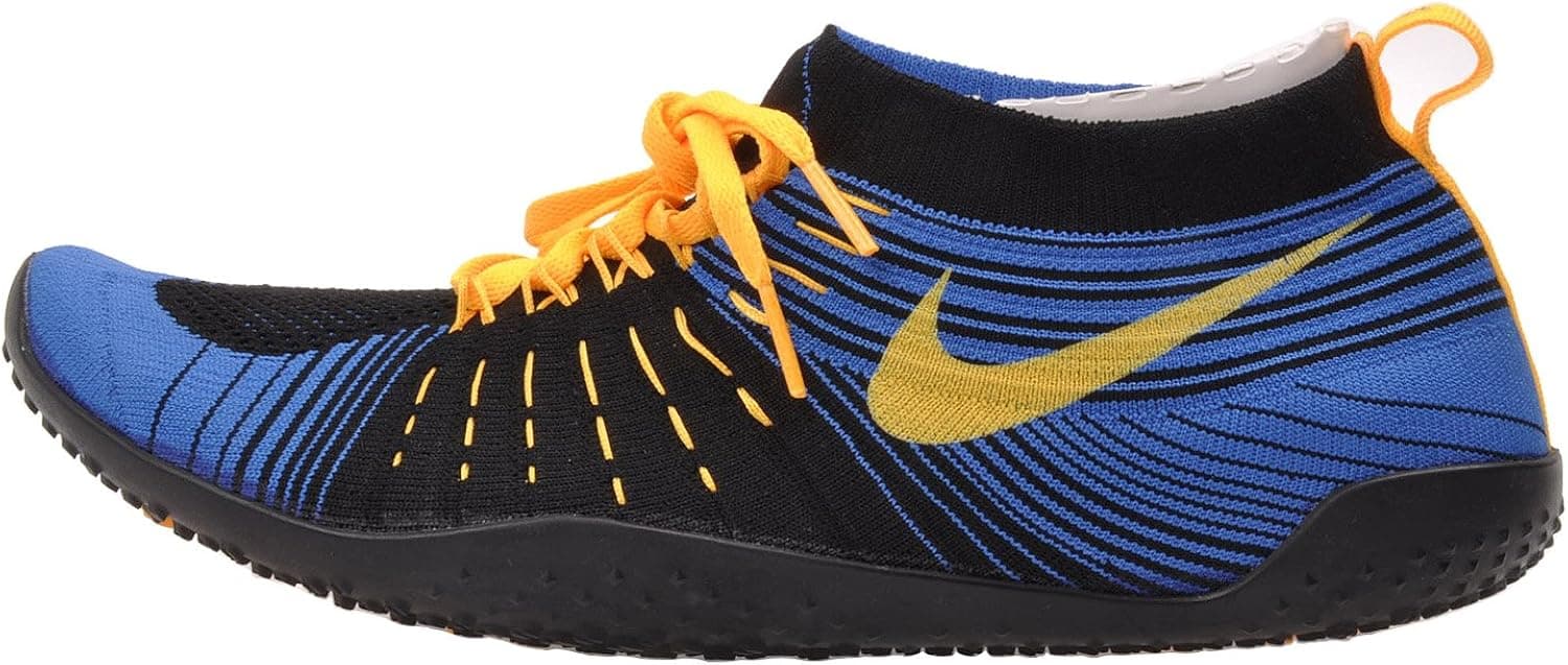 Nike Mens Free Hyperfeel TR, BLACK/WHITE-MILITARY BLUE-LASER ORANGE, 12 M US