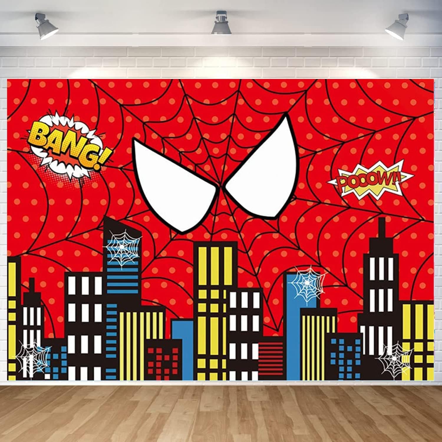 Superhero Birthday Party Supplies Red Theme Birthday Party Decorations Backdrop for Kids Birthday Smash Studio Pictures Shoot Favors