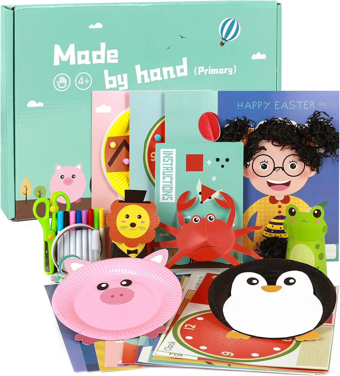18PCS Arts and Crafts for Kids Ages 4 5 6 7 8 9 10 11 12, DIY Paper Craft Kits Origami Painting, Fun Interactive Toys Creative Activities Party Favors Crafting Supplies Materials Gifts for Girls Boys