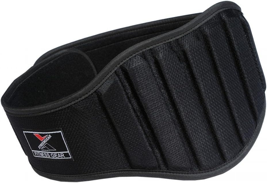 Weight Lifting Belt Gym Back Support Fitness 8" Wide Neoprene With Mesh Black (XXL)