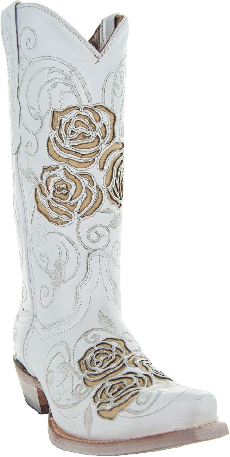 Soto Boots Turquoise Rose Country Cowgirl Boots M50032