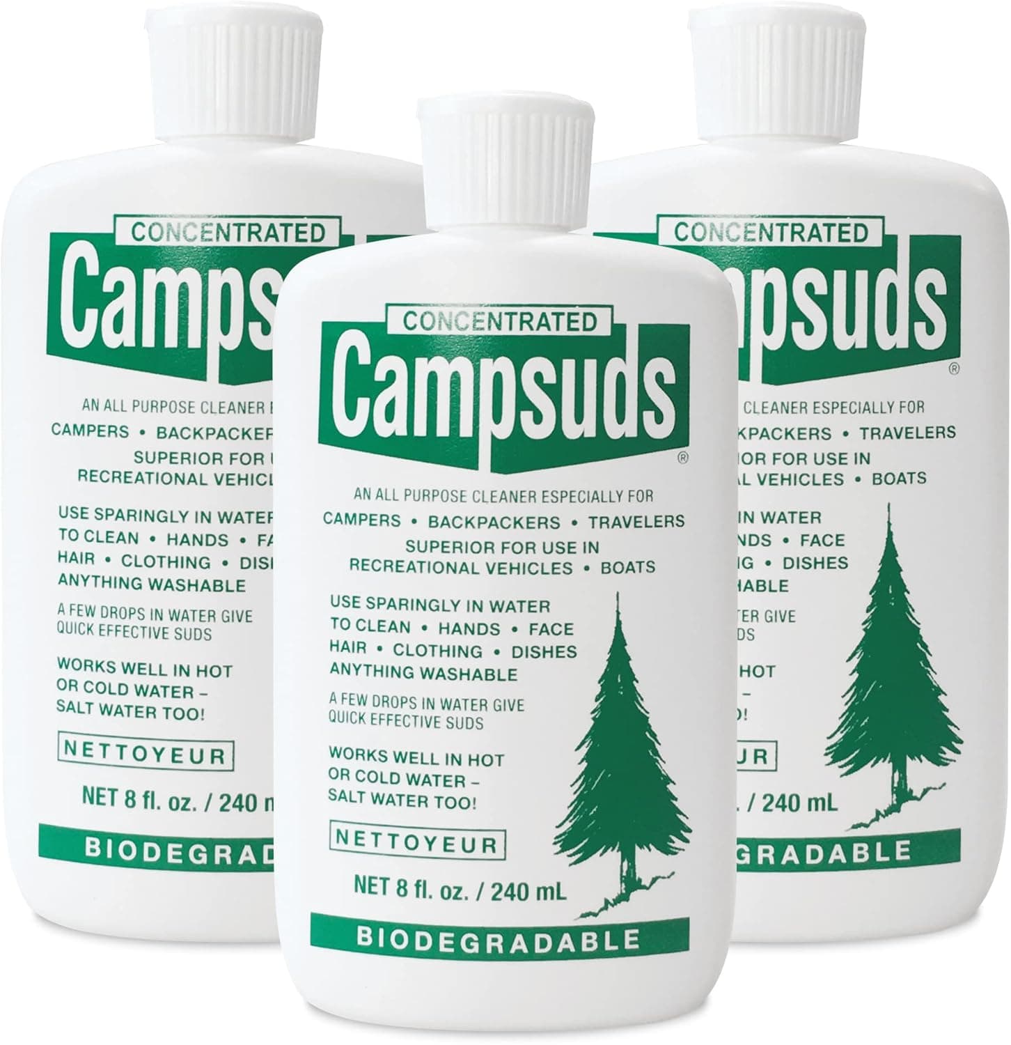 CONCENTRATED CAMPSUDS Outdoor Soap - Environmentally Conscious Camping Soap - Hiking & Camping Supplies - Camp Soap, Backpacking Soap, Travel Soap - Must Have Camp Wash Soap for Camping