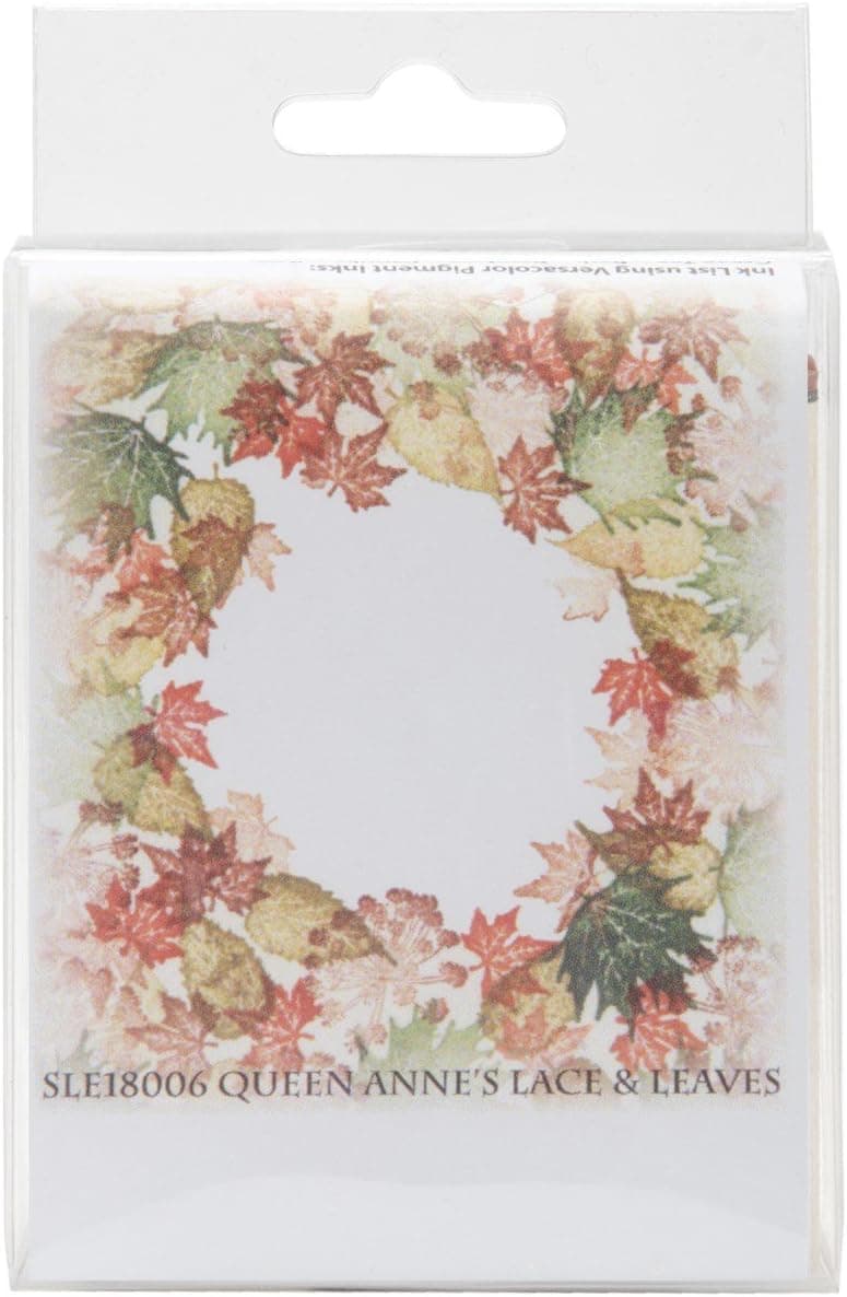Rubber Stamp Tapestry Mounted Rubber Stamp Set 5/Pkg Queen Anne's Lace & Leaves