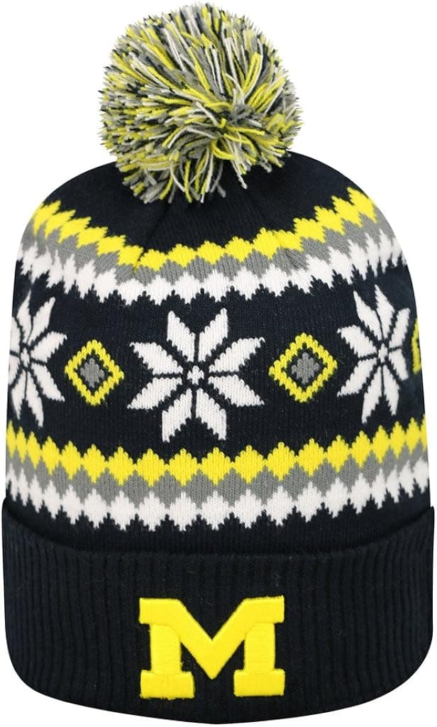 Michigan Wolverines Official NCAA Fogbow Cuffed Knit Beanie Stocking Hat 251626