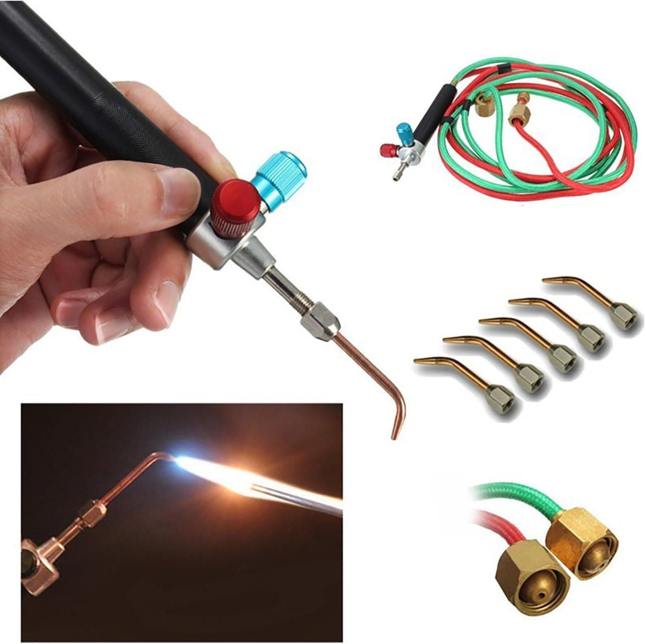 JMsDream Hot Sale Jewelers Micro Mini Gas Little Torch Welding Soldering Kit & 5 Tips