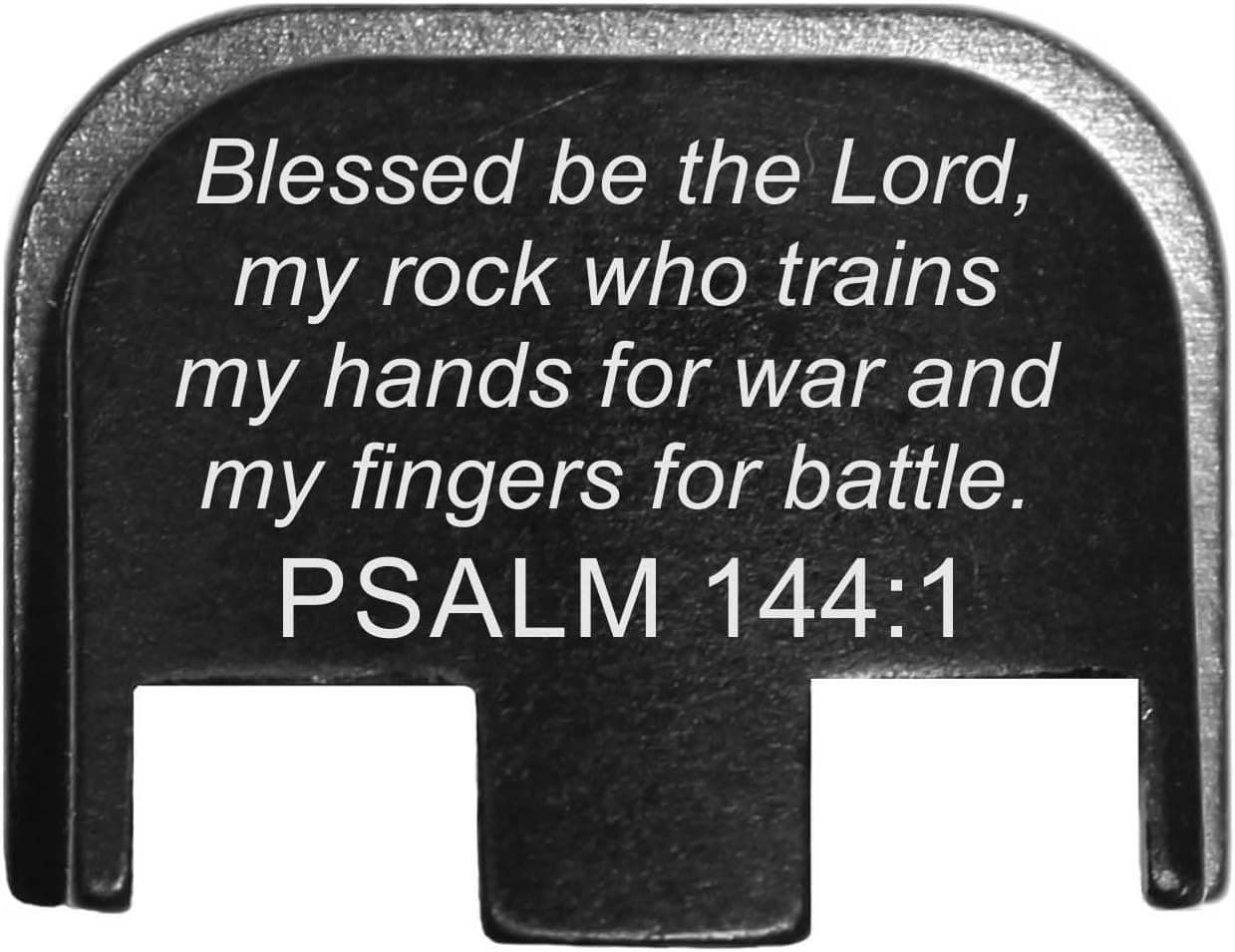 Molon Labe Laser Engraved Rear Slide Cover Plate for Smith and Wesson SD9 VE and SD40 VE - PSALM 144:1