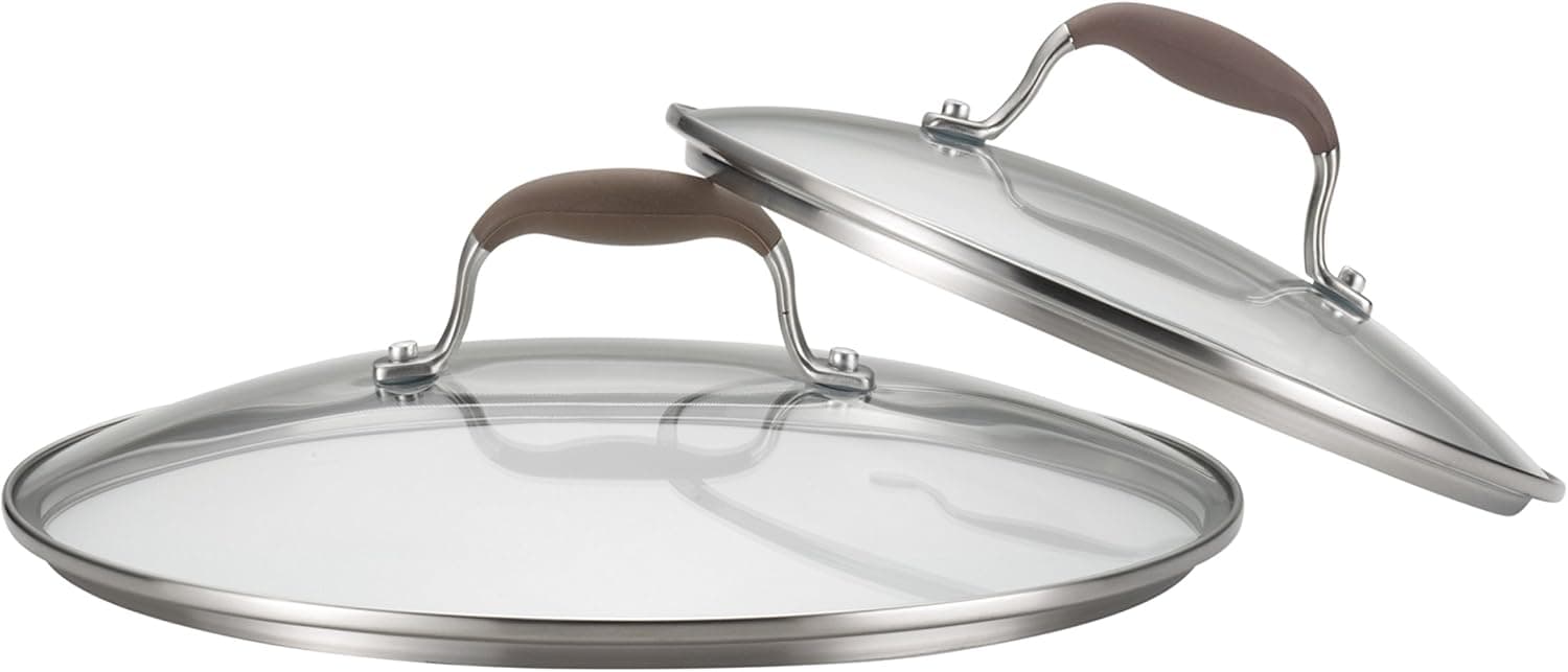 Anolon Advanced 2 Piece Lid Set - 10 Inch and 12 Inch, Clear