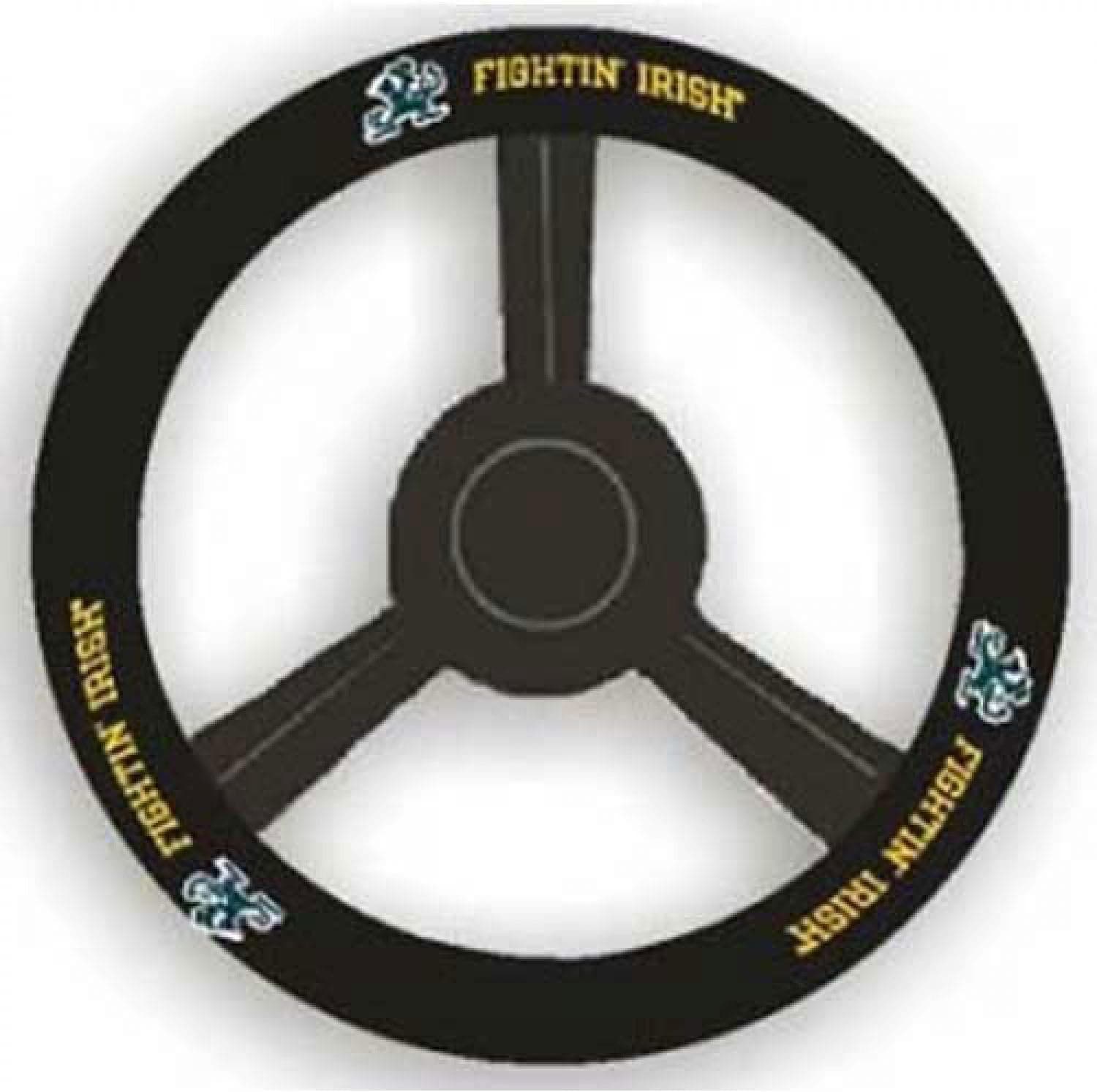 Fremont Die Notre Dame Fighting Irish Leather Steering Wheel Cover