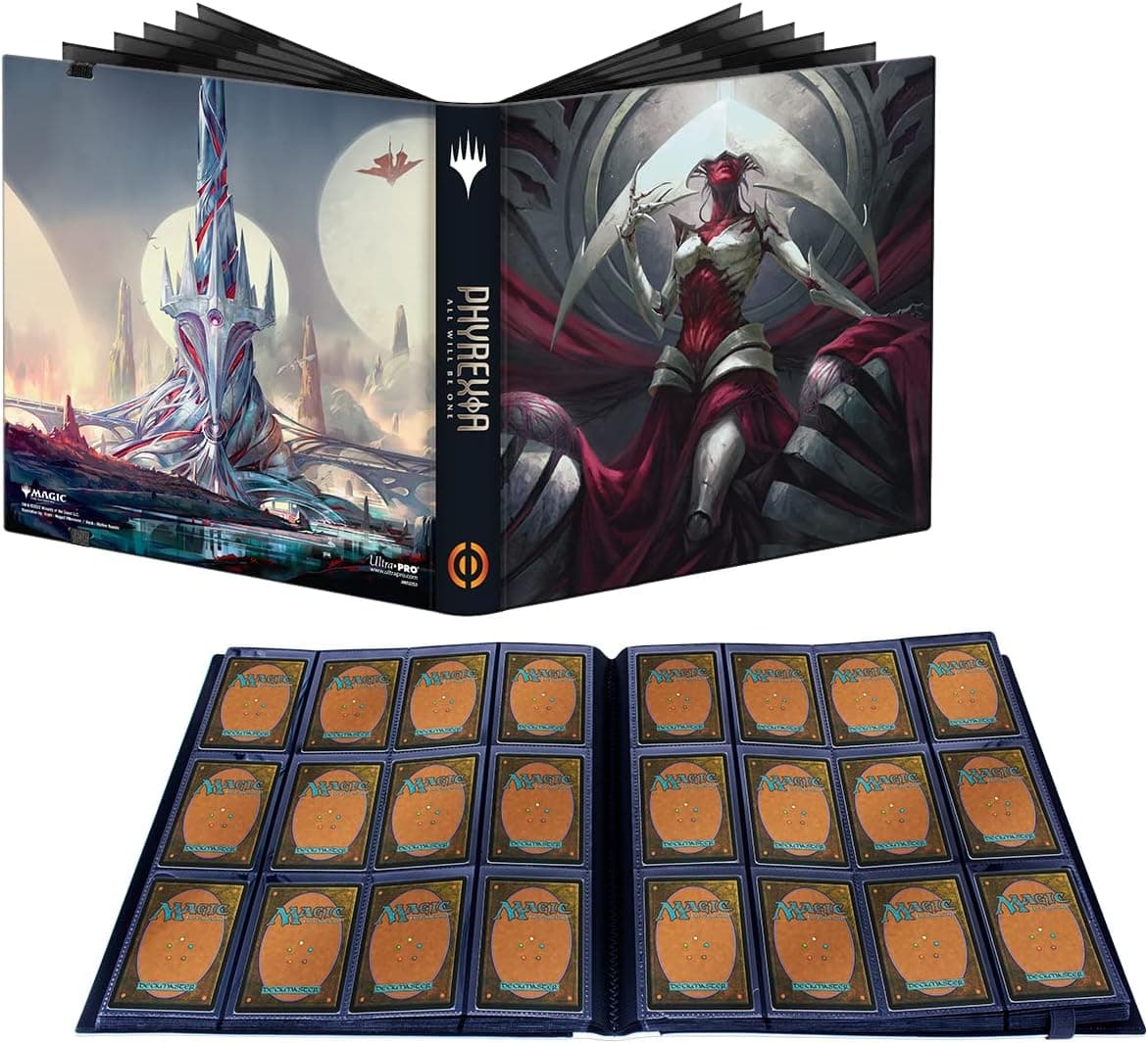 Ultra PRO - Magic: The Gathering Phyrexia 12-Pocket PRO-Binder (Elsh) - Protect Collectible Cards, Trading Cards, & Sports Cards, Side Loading Pockets, Protects & Stores up to 480 Standard Size Cards