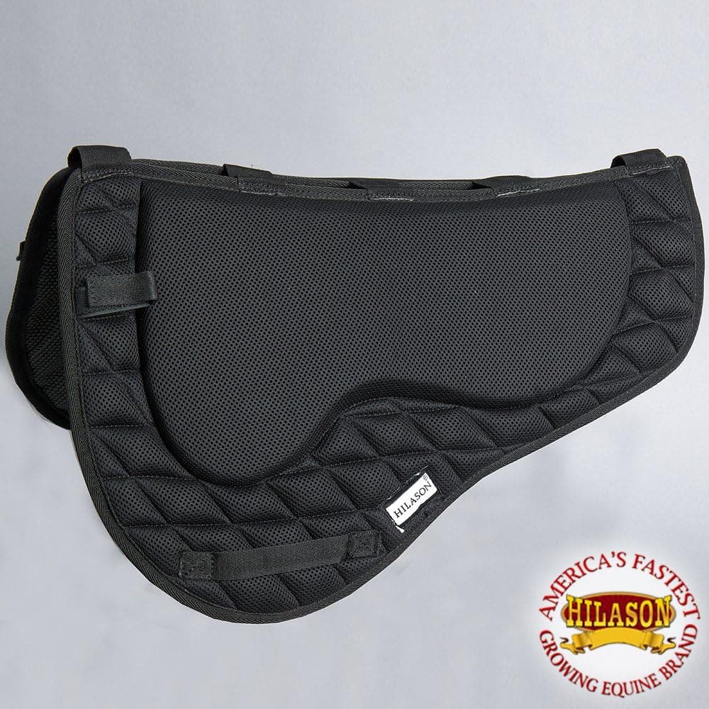 HILASON Western Endurance Memory Foam Saddle Pad with Anti-Slip - Black