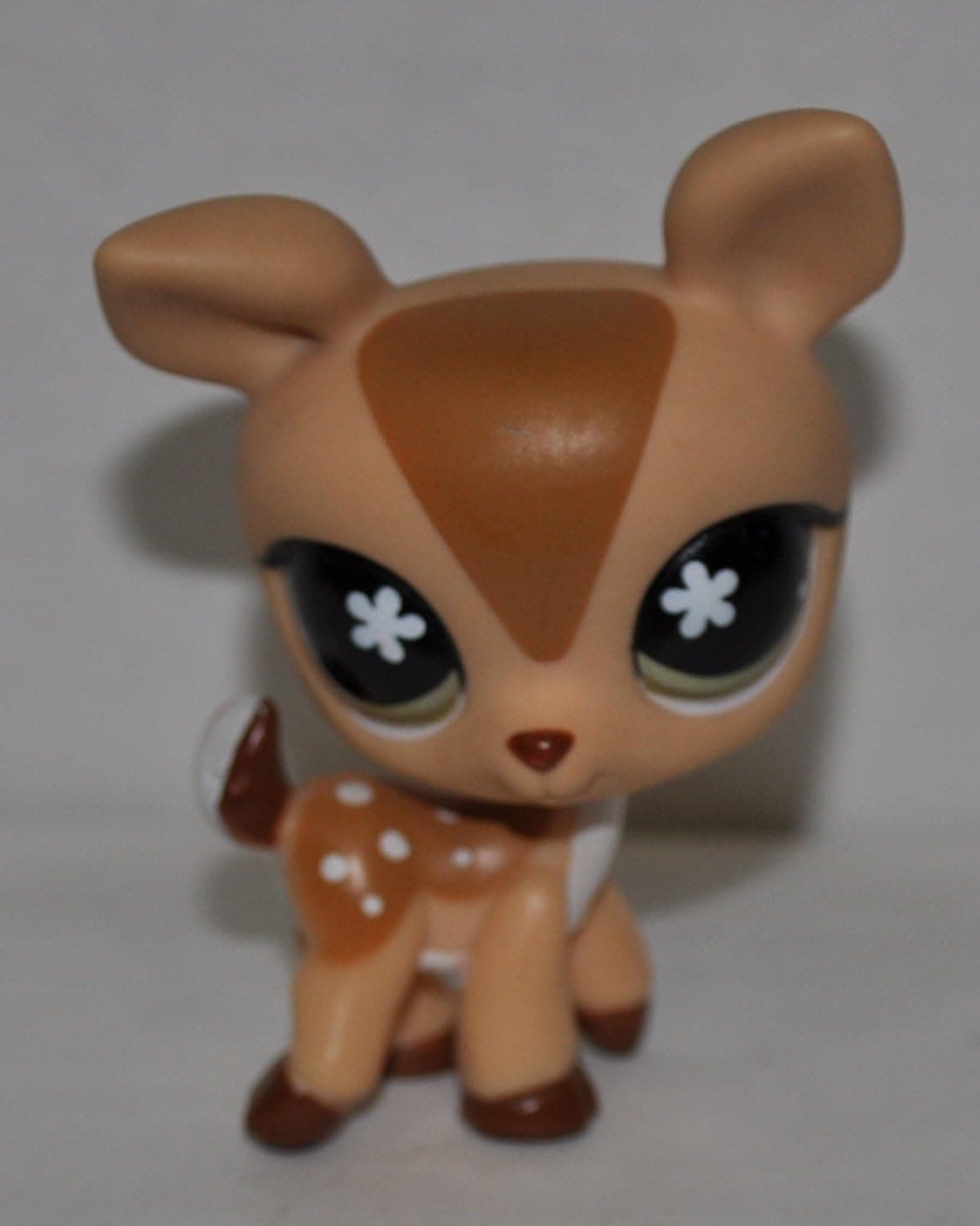 Deer #634 (Tan, Green Eyes) - Littlest Pet Shop (Retired) Collector Toy - LPS Collectible Replacement Single Figure - Loose (OOP Out of Package & Print)