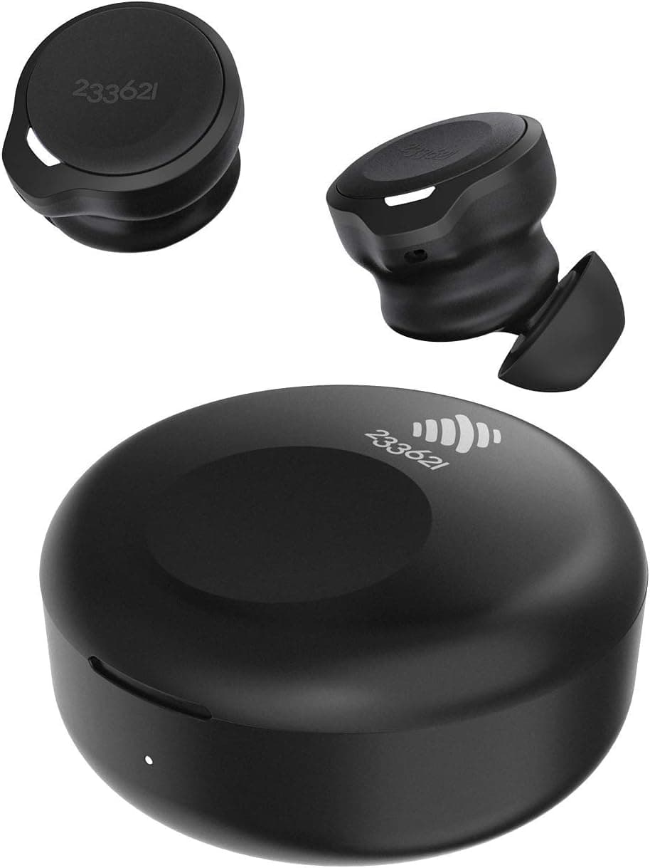 233621 Zen True Wireless Bluetooth Earbuds Hybrid Active Noise-Canceling Headphones Touch Control with Wireless Charging Case Built-in Microphone IPX4 Waterproof Bluetooth 5.0 Earphones (Black)
