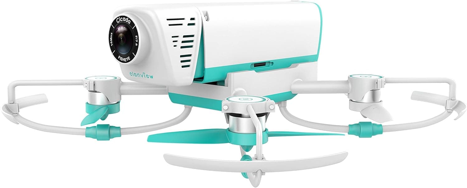 Elanview Cicada Smart & Portable Drone with Camera, Quadcopter Flying Camera with1080p FHD Video,16 Megapixel 10 Burst