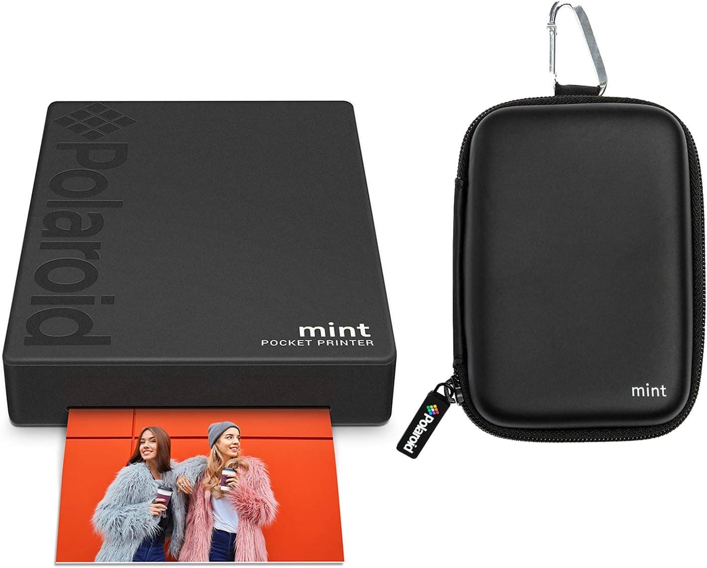 Polaroid Mint Wireless Mobile Photo Printer (Black) with Eva Case
