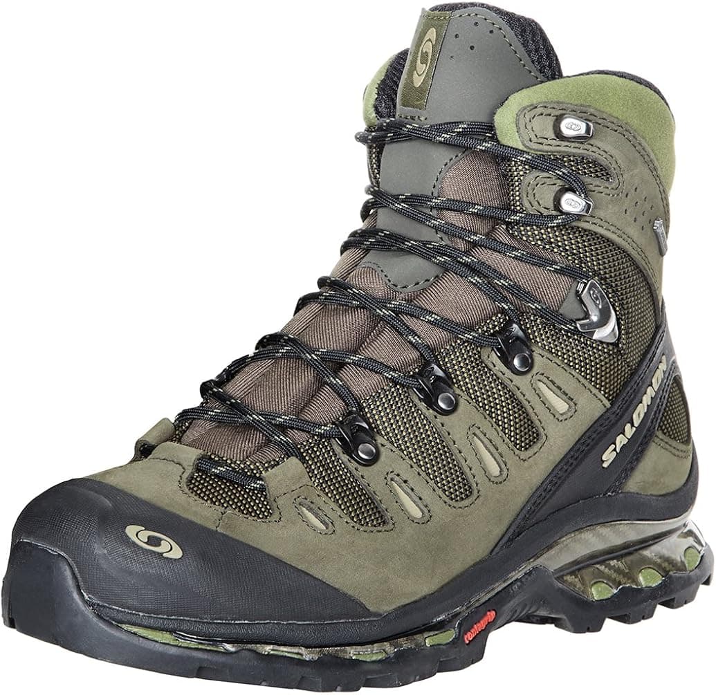 Salomon Men's Quest 4D GTX Backpacking Boot,Olive/Dark Olive/Black,12.5 M US