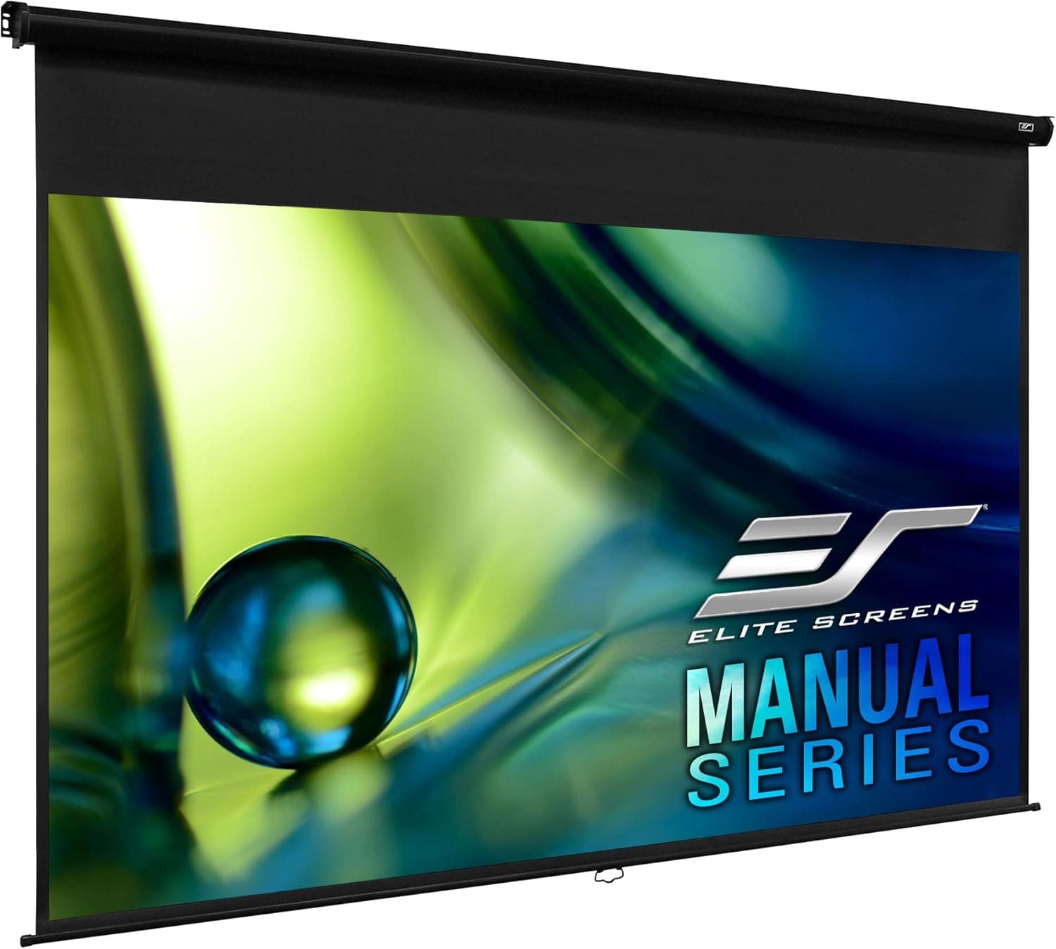 Elite Screens Manual Series, 120-INCH 16:9, Pull Down Manual Projector Screen with AUTO LOCK, Movie Home Theater 8K / 4K Ultra HD 3D Ready, 2-YEAR WARRANTY, M120UWH2