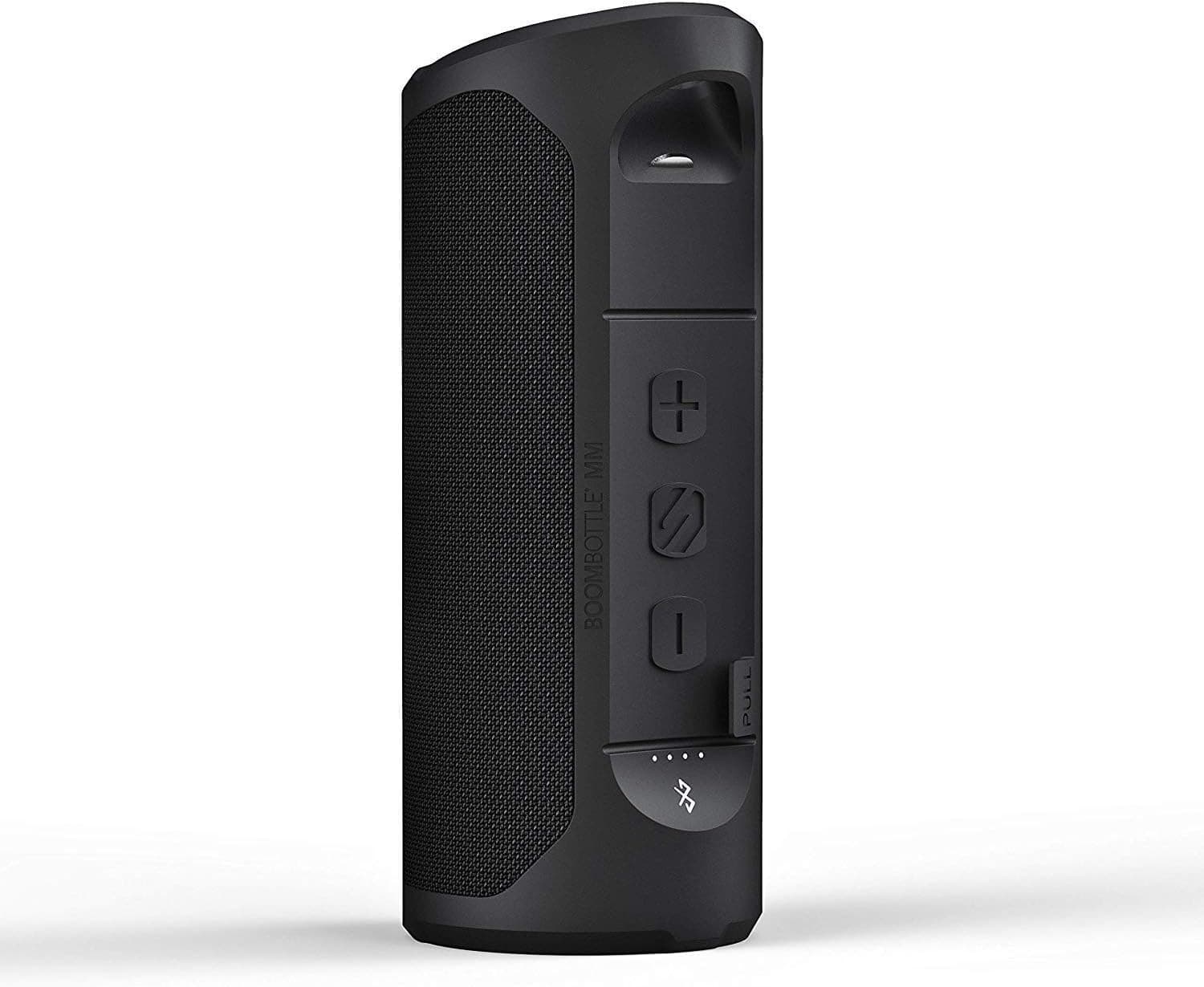 Scosche BTMSC1-R BoomBottle Rugged Waterproof Wireless Bluetooth Speaker with Integrated MagicMount and Single Port Car Charger for Mobile and Music Devices, Black (Renewed)