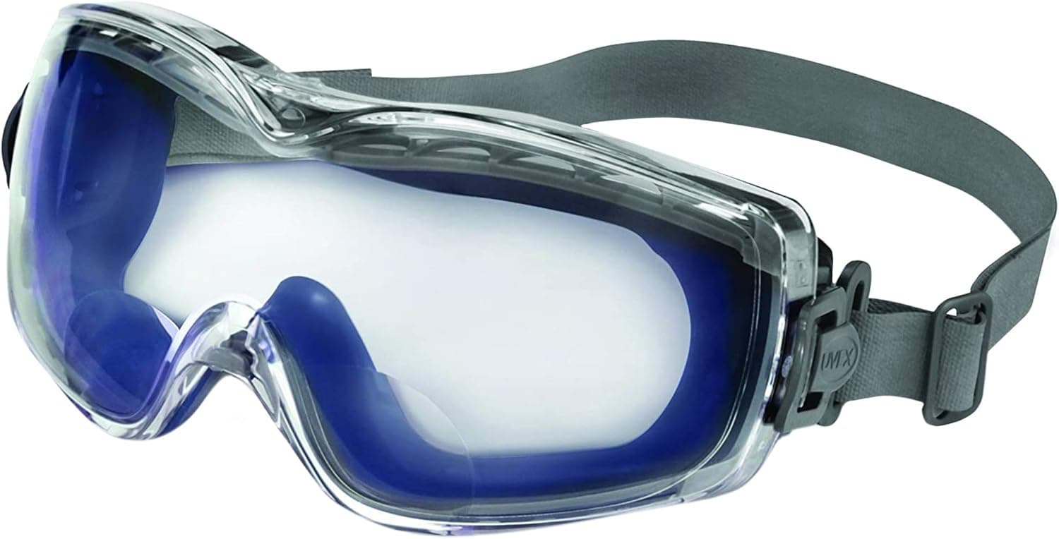 Uvex Stealth +2.0 Diopter Reading Magnifier Goggles with Uvextreme Anti-Fog Lens (S3992X)