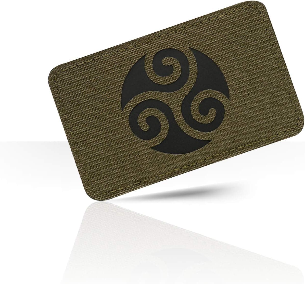 M-Tac Morale Patches Celtic Knot Triskelion Tactical Patch Lazer Cut (Ranger Green/Black)