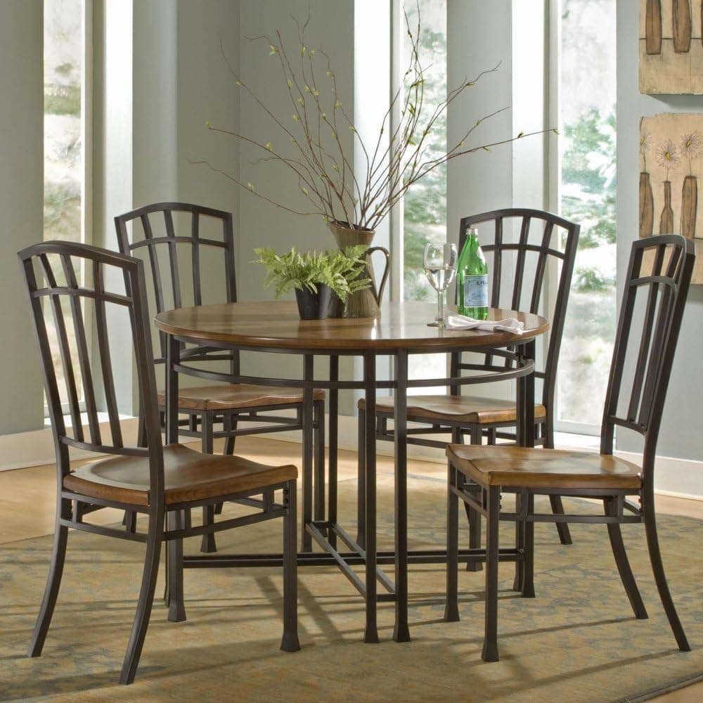Home Styles Oak Hill 5-Piece Dining Set, Distressed Oak Finish