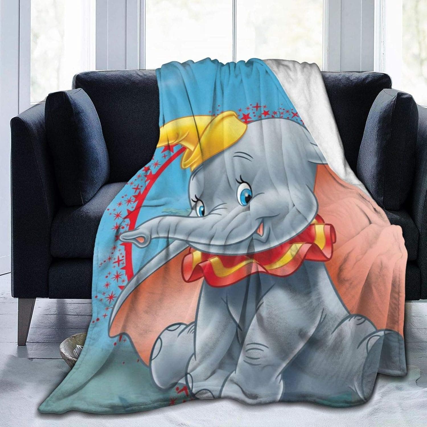 Dum-Bo Warm Comfortable and Soft Sherpa Flannel Throw Blanket, Suitable for All Seasons Various Sizes Suitable for Men Women and Children