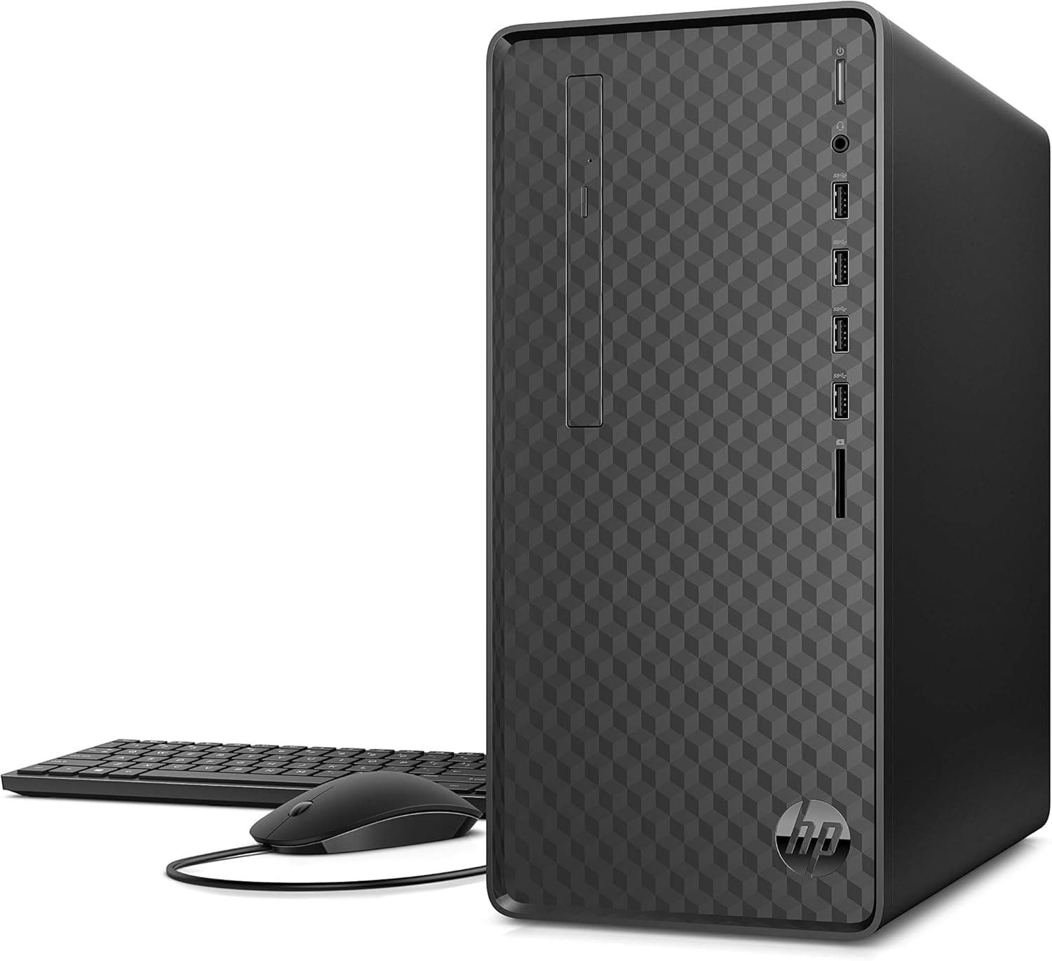 HP Desktop PC, AMD Ryzen 3 3200G Processor, 8 GB of RAM, 512 GB SSD Storage, Windows 10 Home, High Speed Performance, Computer, 8 USB Ports, for Business, Study, Videos, and Gaming (M01-F0020, 2020)
