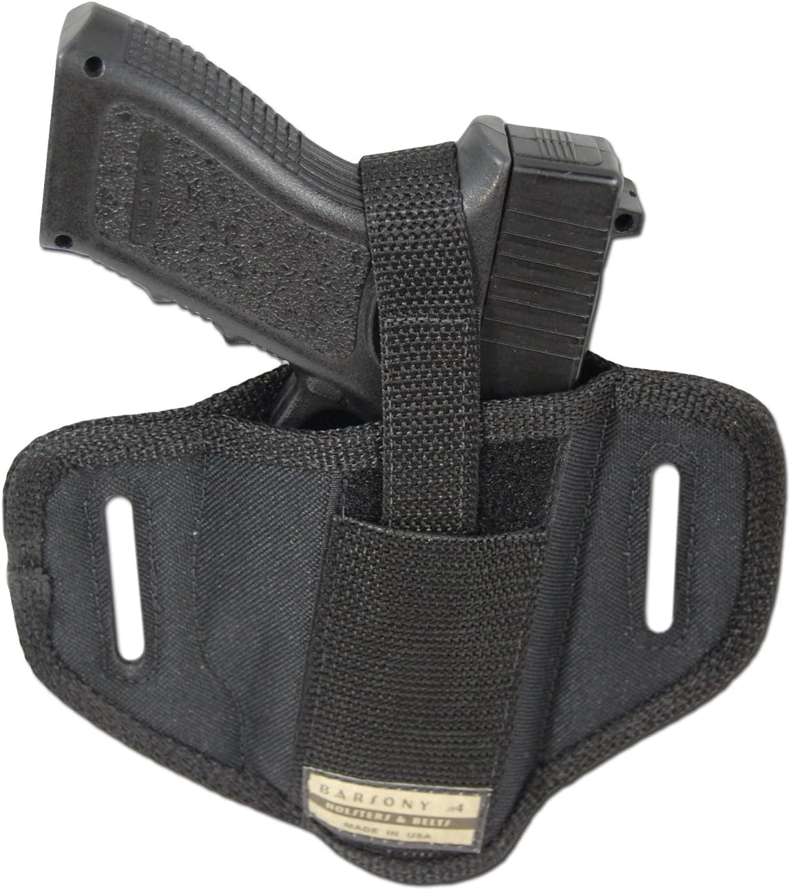 Barsony New 6 Position Ambidextrous Concealment Pancake Holster for Full Size 9mm 40 45