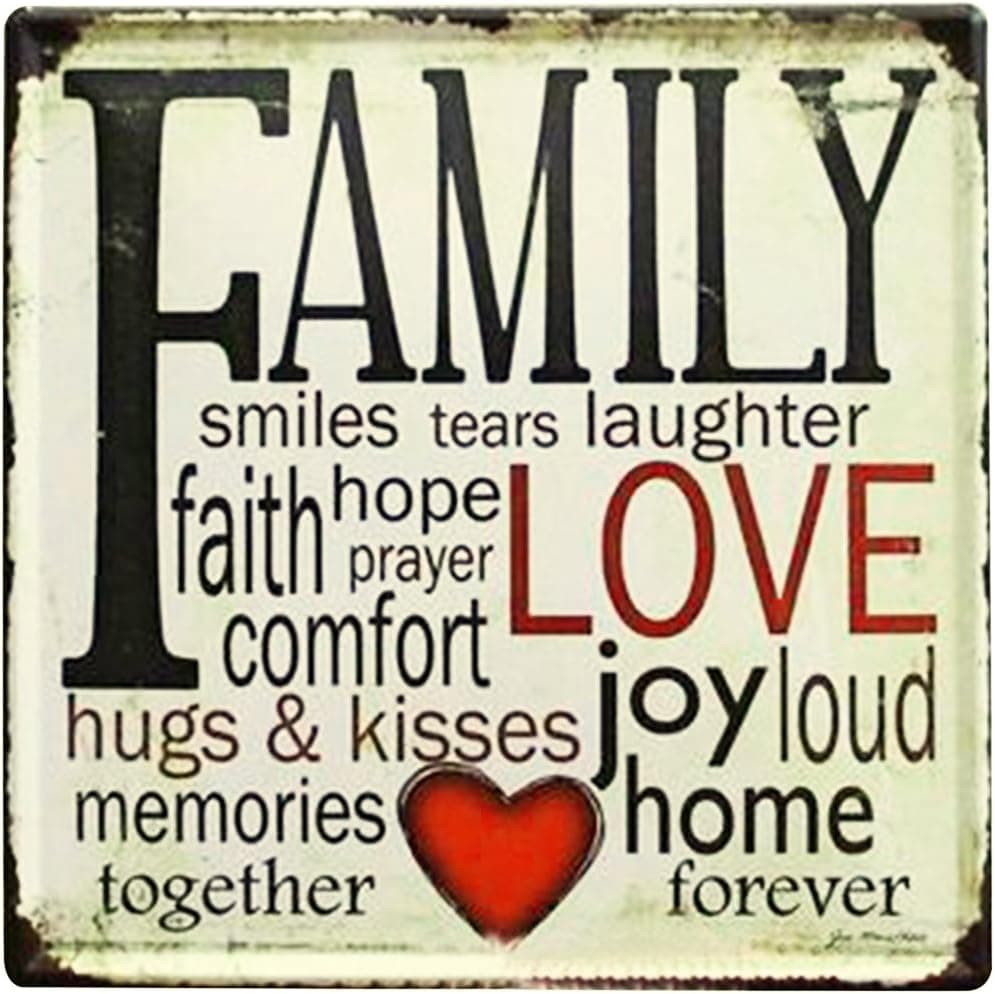 FLY SPRAY Decorative Signs with Saying Quotes Tin Metal Iron Sign Family Love Painting for Wall Home Office Bar Coffee Shop 12"x12"