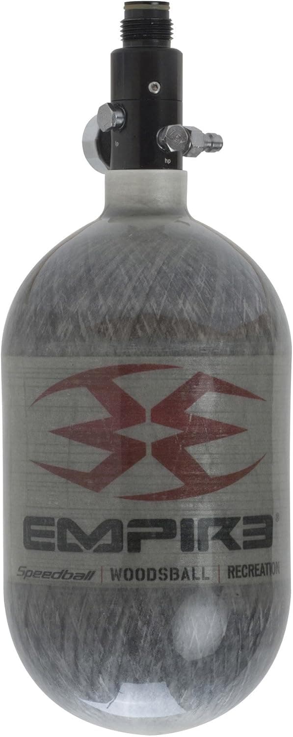 Empire Paintball Basic Carbon Fiber Air System, 68 Cubic Inch, Grey