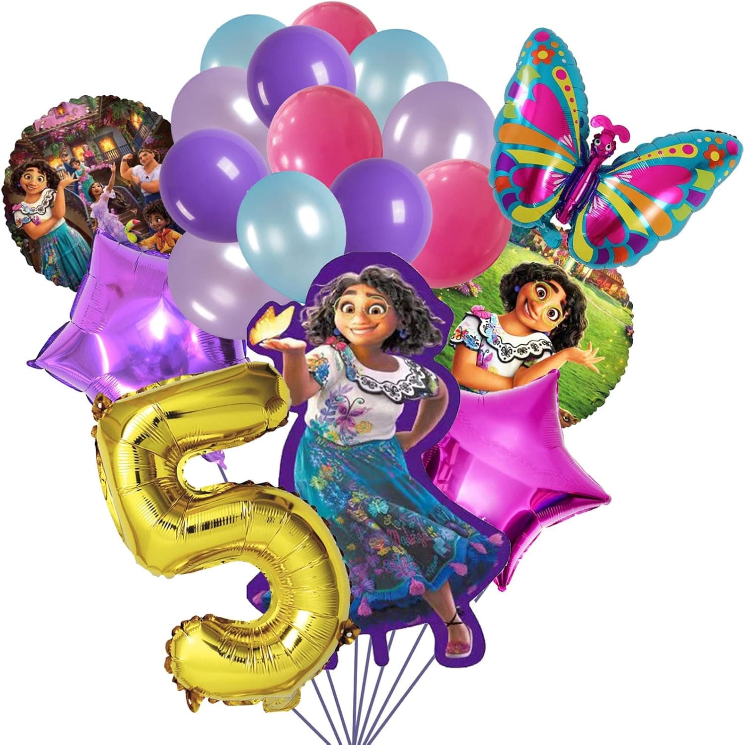 Encanto Party Supplies for 5th Birthday Party, Encanto Party Decorations, encanto party balloons set
