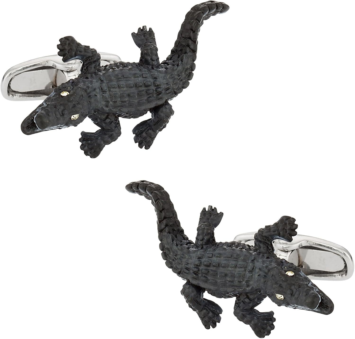 Safari Cuff-Daddy Alligator Cufflinks with Travel Presentation Gift Box