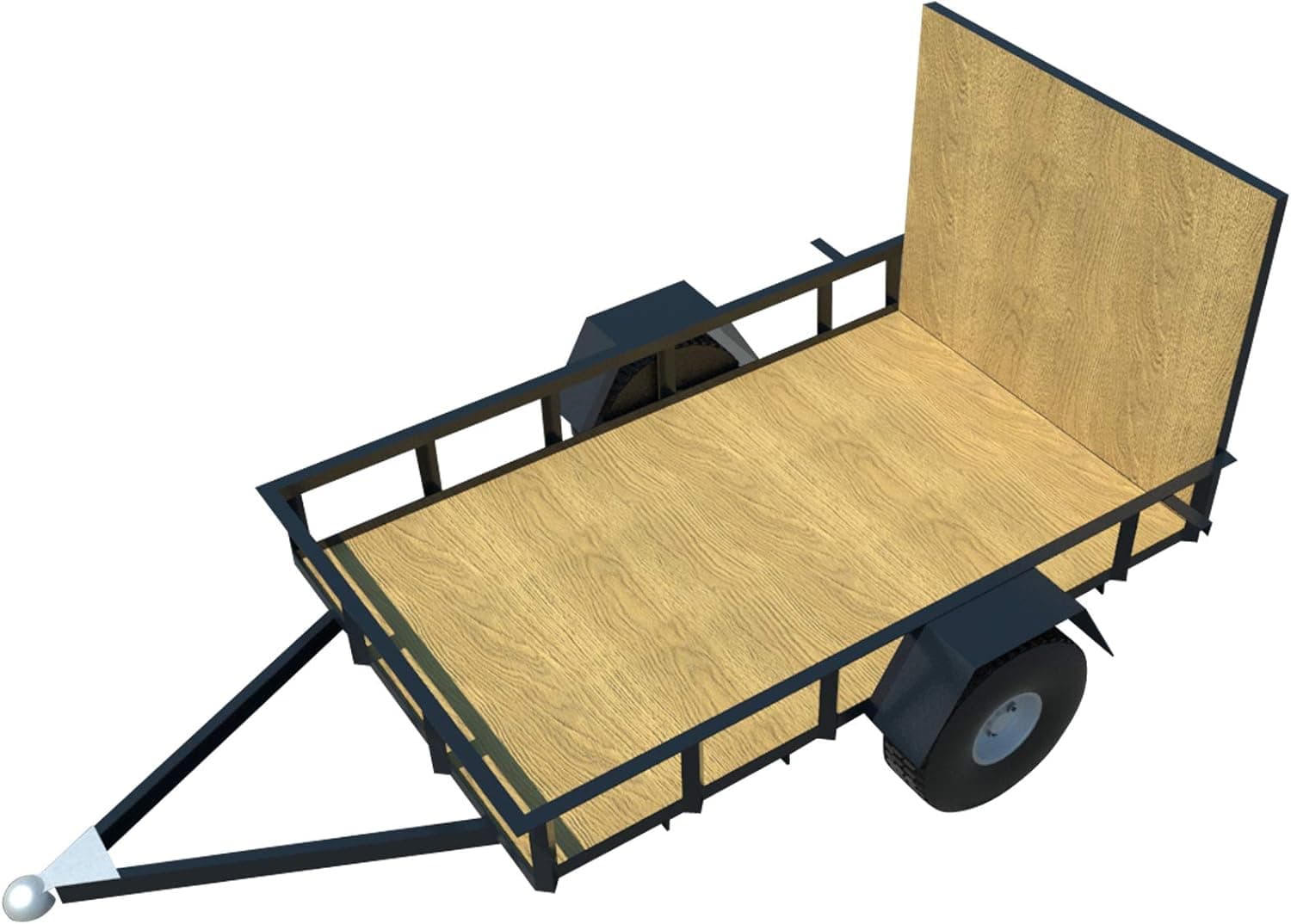 Utility Trailer Plans DIY 5' x 8' Open Lawn Cargo Carrier Build Your Own