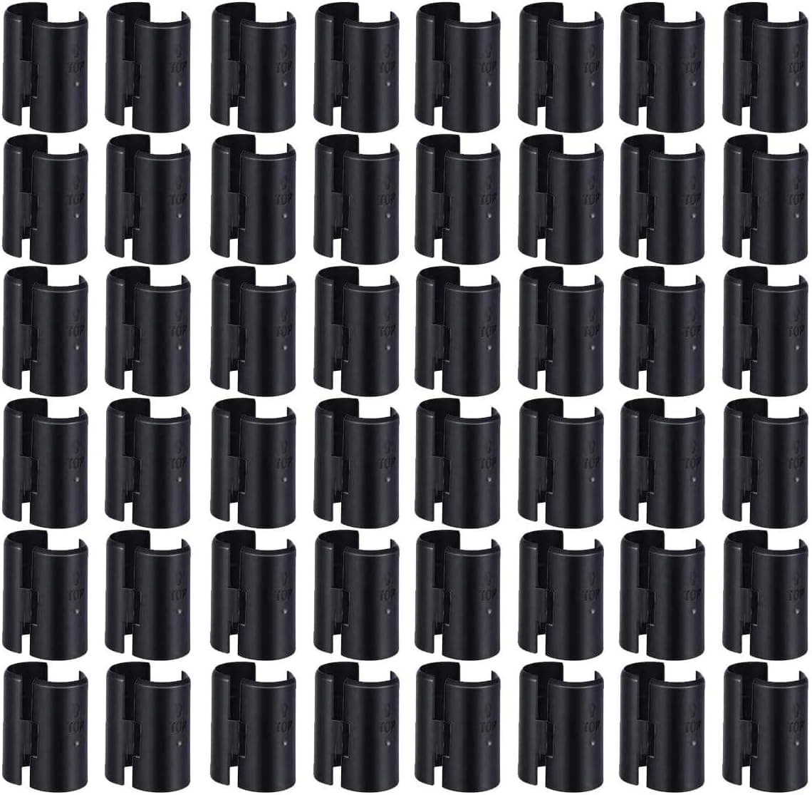 Faxco 50Pair (100Pieces) 1 Inch Wire Shelving Shelf Lock Clips Split Sleeves Shelving Metal Rack Locking for Post Shelvings