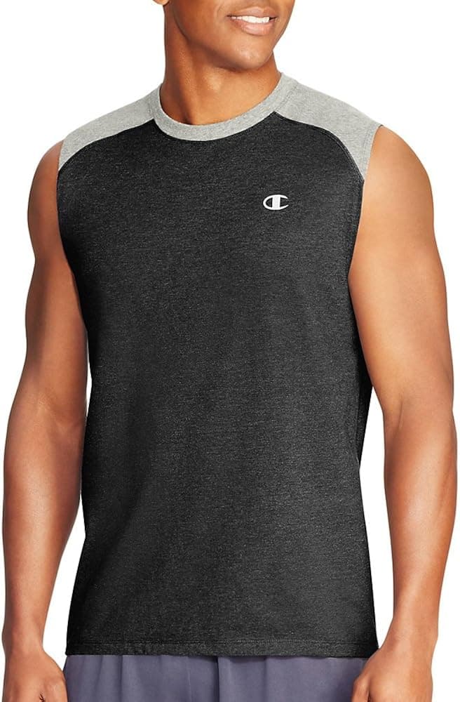 Champion Men's Double Dry Cotton Muscle T-Shirt