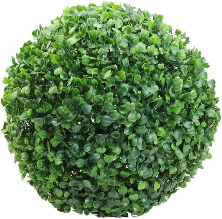 Bluelans Boxwood Topiary Ball Artificial Topiary Plant Wedding Decor Indoor/Outdoor Artificial Plant Ball Topiary Tree (25cm/9.8")