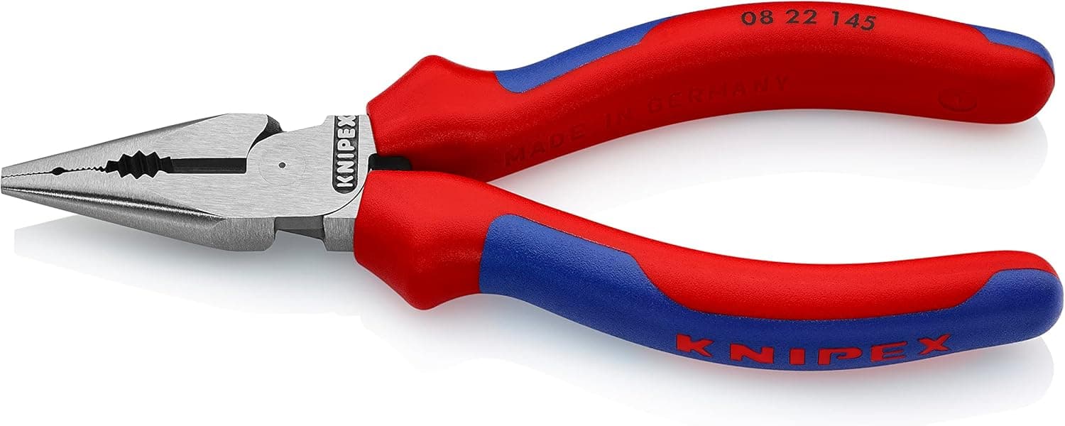 Knipex 08 22 145 Needle-Nose Combination Pliers 5,71" with soft handle