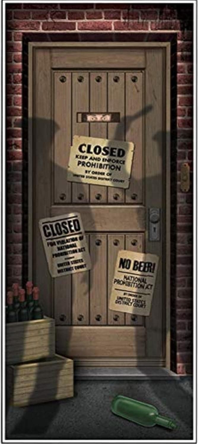 Beistle Speakeasy Plastic Door Cover- 1 pc