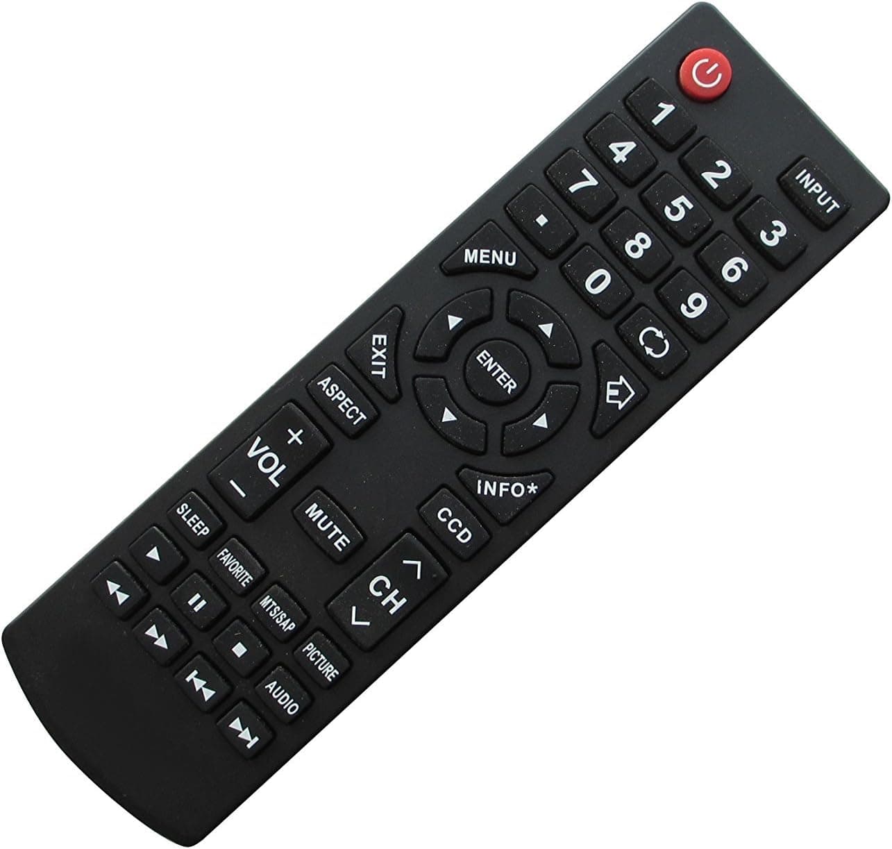 Universal Replacement Remote Control Fit for DYNEX DX-22LD150A11B DX-LCD37 DX-22LD150A11A DX-LDVD2210A DX-15L150A11 DX-LTDVD1909 DX-19L150A11 DX-19LD150A11 DX-LDVD2210AC Plasma LCD LED HDTV TV