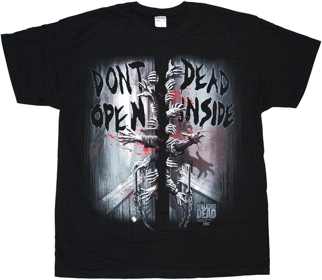 Walking Dead The Dont Open Dead Inside Official Licensed AMC Adult T-shirt Black