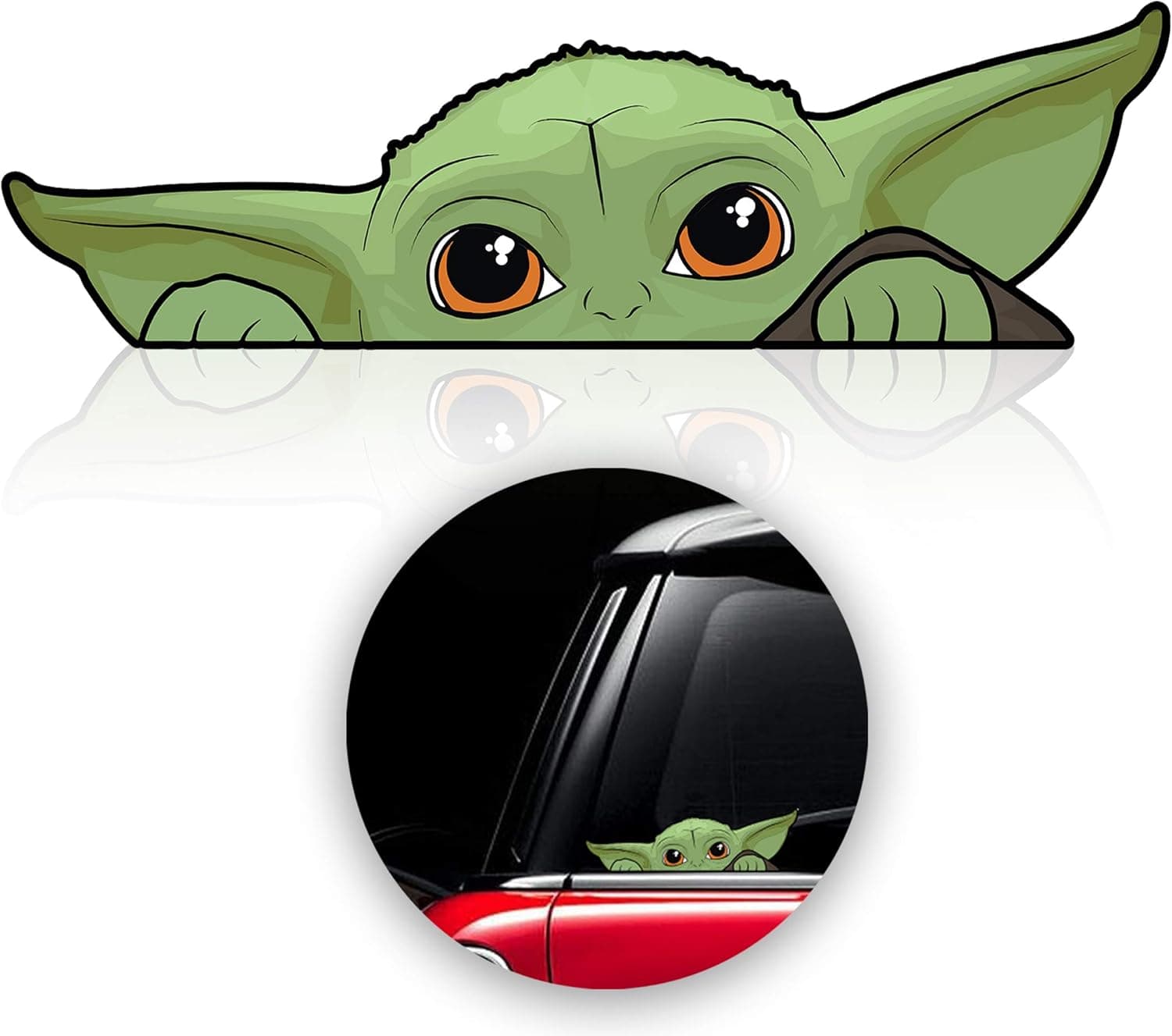 Baby Yoda Decals Stickers for Car, Window, Laptop, Luggage, Skateboard, Bike, Mandalorian Stickers, Decal Window Accessories (3 Pack)