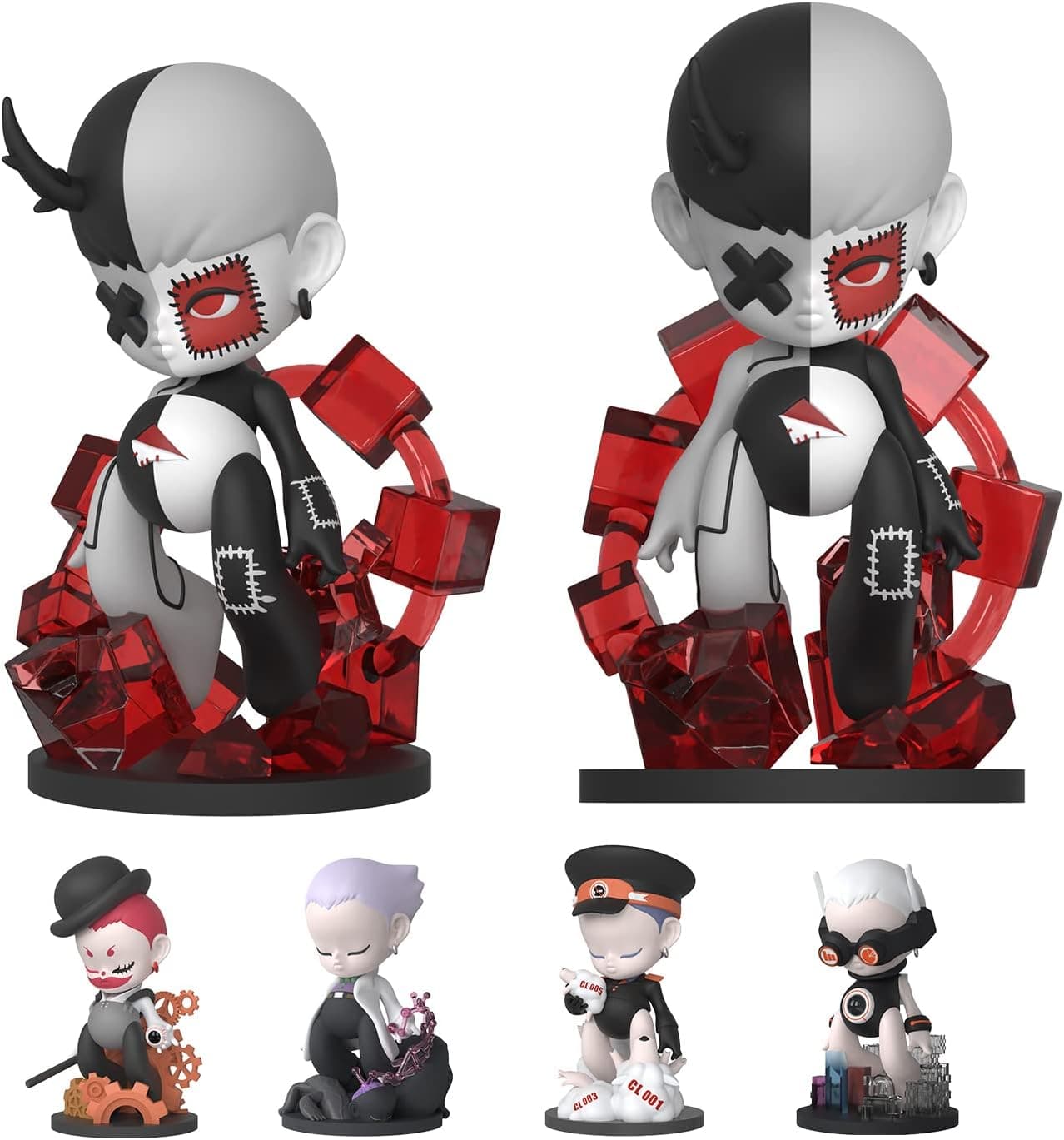 Disaster Kids 1Pcs Blind Box Toy Box Bulk Popular Collectible,Kawaii Action Figure,Random Art Toy Cute Figure Creative Valentine's Day Gifts (NO.2 Series)