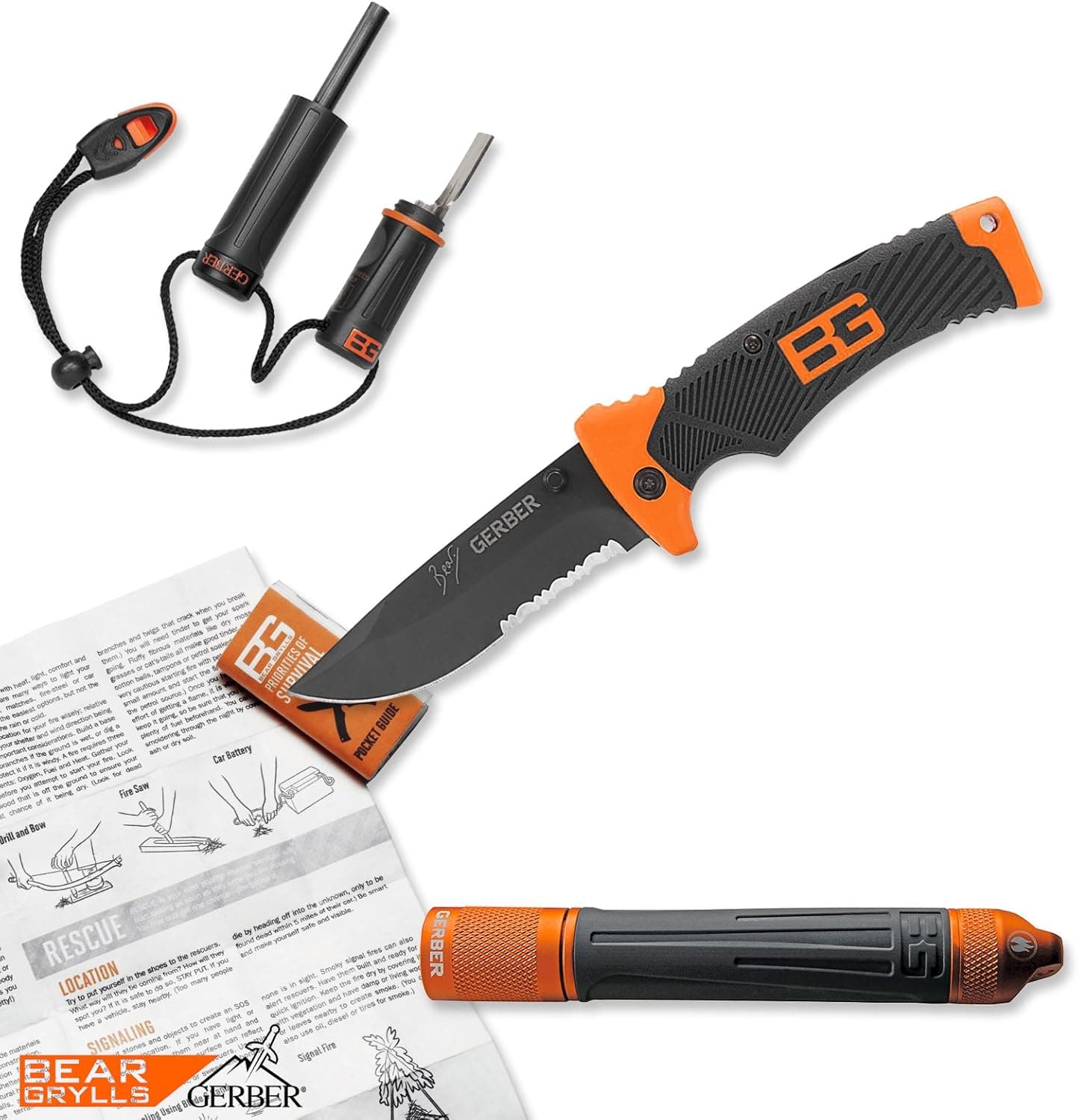 Gerber 31-002175N Bear Grylls Survival 3 Piece Combo