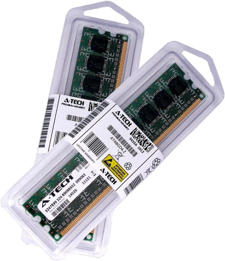 4GB KIT 2X 2GB Gigabyte Motherboard GA-MA785GPMT-UD2H GA-MA785GT-UD3H GA-MA78LMT-S2 GA-MA78LMT-S2H GA-MA78LMT-US2H GA-MA790GPT-UD3H DIMM DDR3 Non-ECC PC3-10600 1333MHz RAM Memory Genuine A-Tech Brand