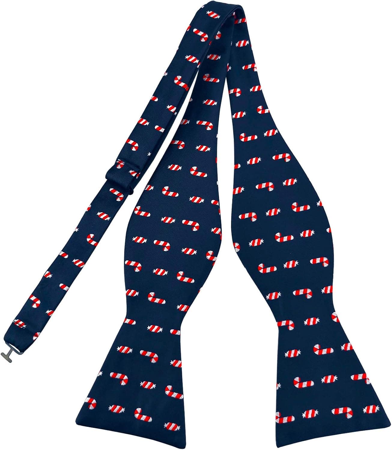 PenSee Mens Bow Ties Selftied Novelty Christmas Pattern Jacquard Self Bowtie