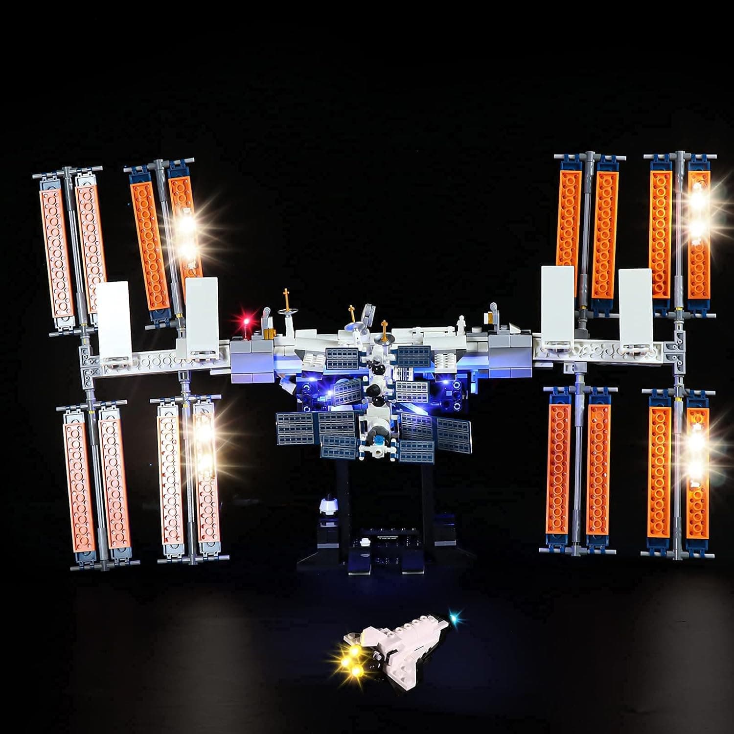 Light Kit for International Space Station 21321 Set The Ideas Building Blocks Model, USB Powered Decoration Light Kit (Not Include Lego Model Not for Sale)