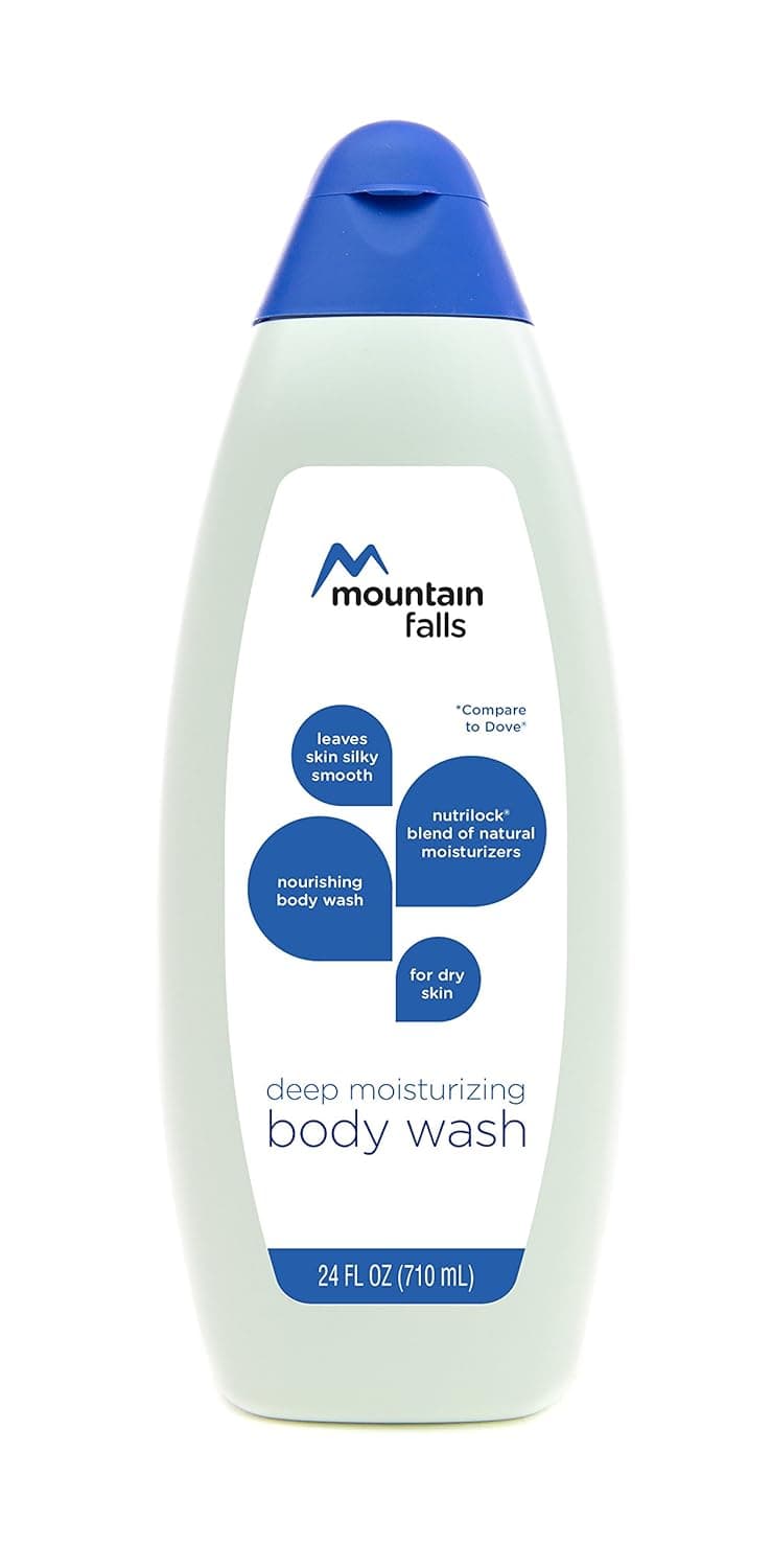 Mountain Falls Deep Moisturizing Nourishing Body Wash for Dry Skin with Natural Moisturizers, Compare to Dove, 24 Fluid Ounce